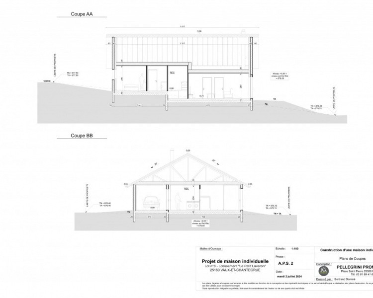 MAISON A BATIR VAUX ET CHANTEGRUE