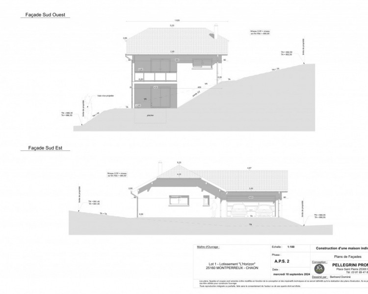 MAISON A BATIR A CHAON VUE SUR LE LAC